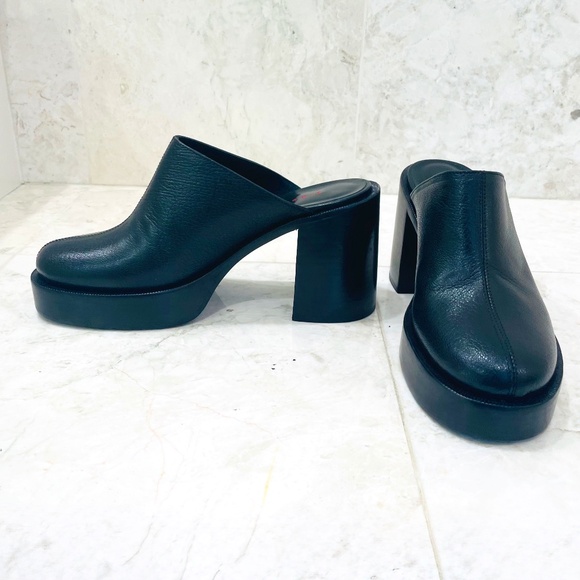Simon Miller {38} Shoes Platform Mule Low Raid Clog Black - Picture 2 of 11